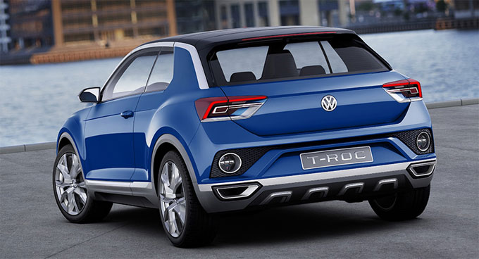 Volkswagen T-Roc Concept 2014 - сзади